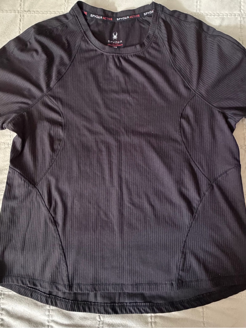 Spyder Active Women’s Black Performance Athletic Top Size Large